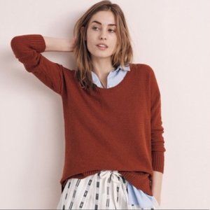 Madewell rust colored sweater